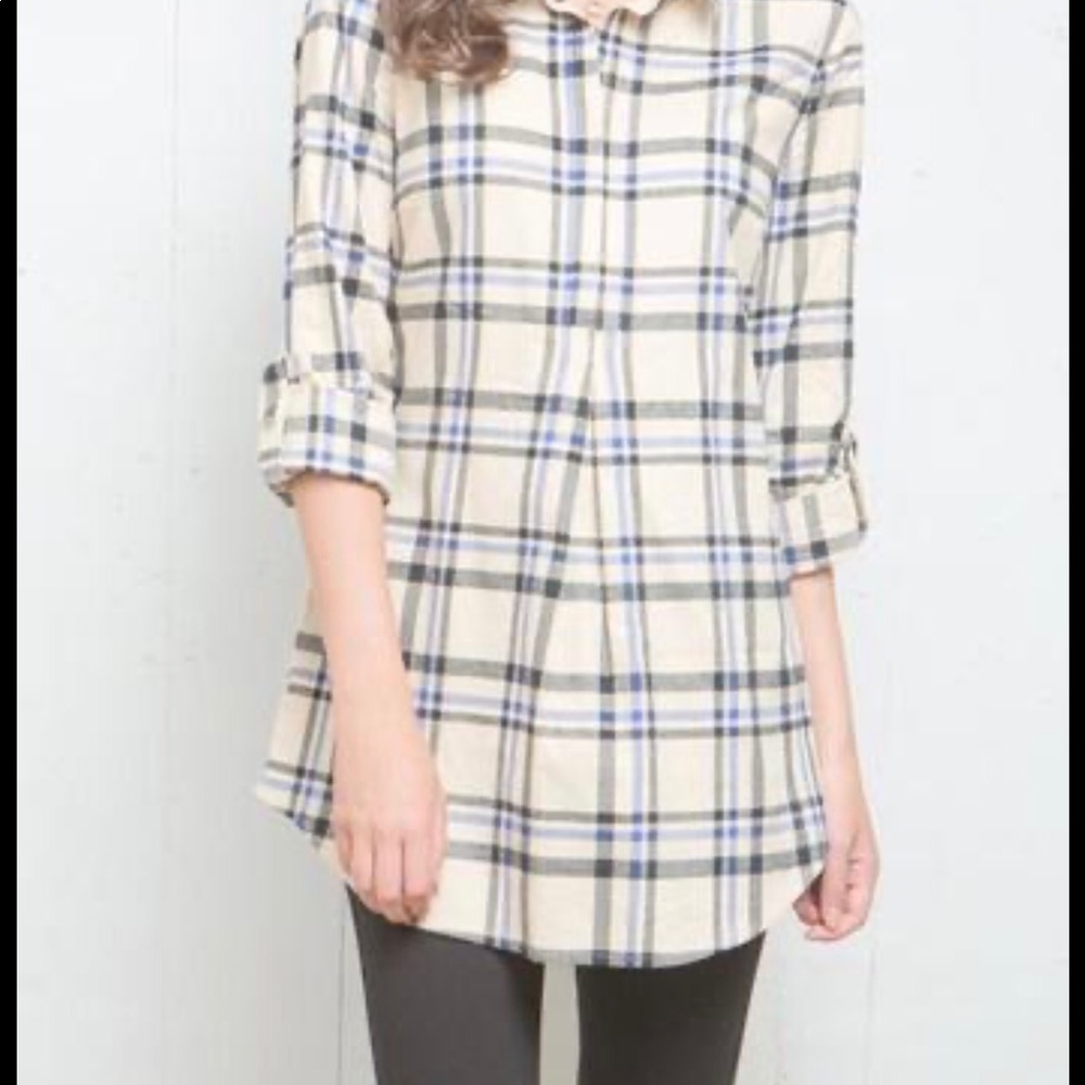 Tyler Boe Tina plaid shirt